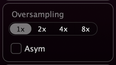 DynCurve Advanced Modes: Oversampling and Asym Mode